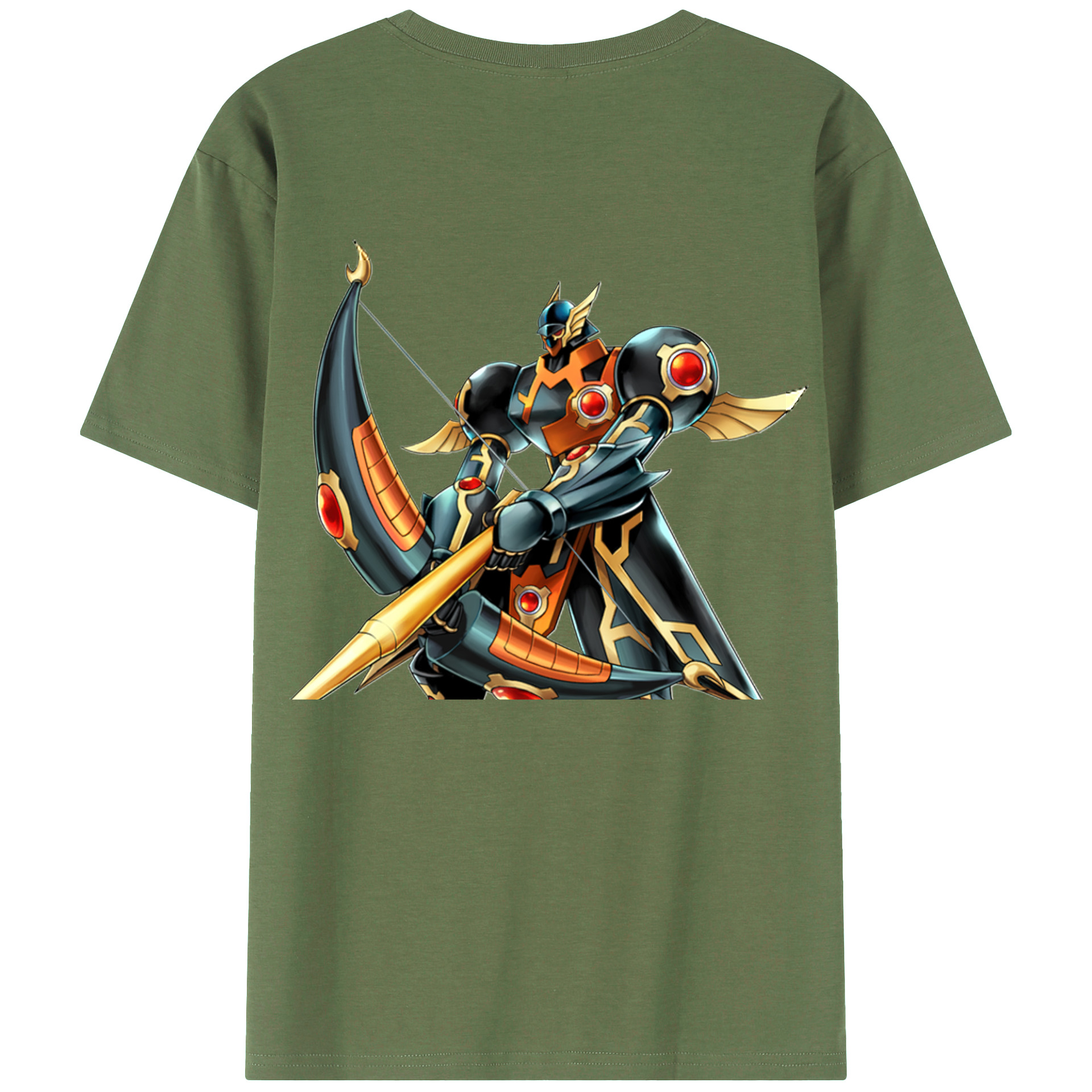 （画像用） 遊☆戯☆王 Yu-Gi-Oh! 綿100％ メンズ半袖Tシャツ（バックプリント） 通気性
